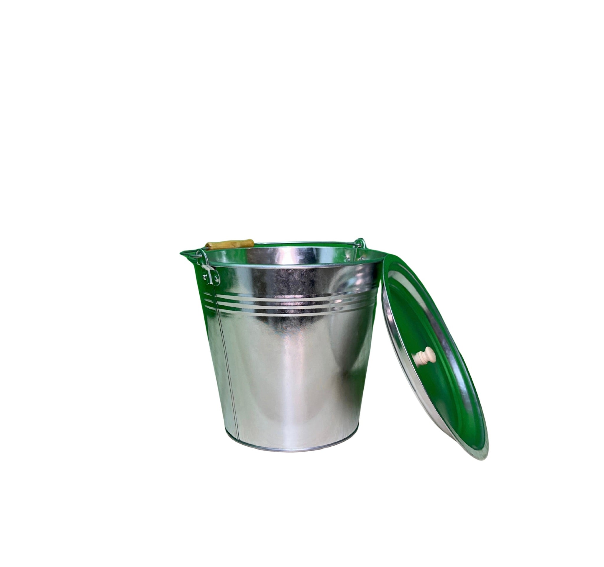 Ascheeimer - Metallkübel für Grill und Kamin 12 Liter