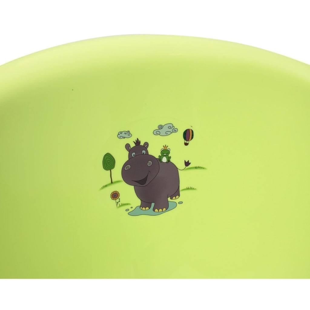 Baby-Set: Badewanne & Tritthocker - Hippo-Motiv