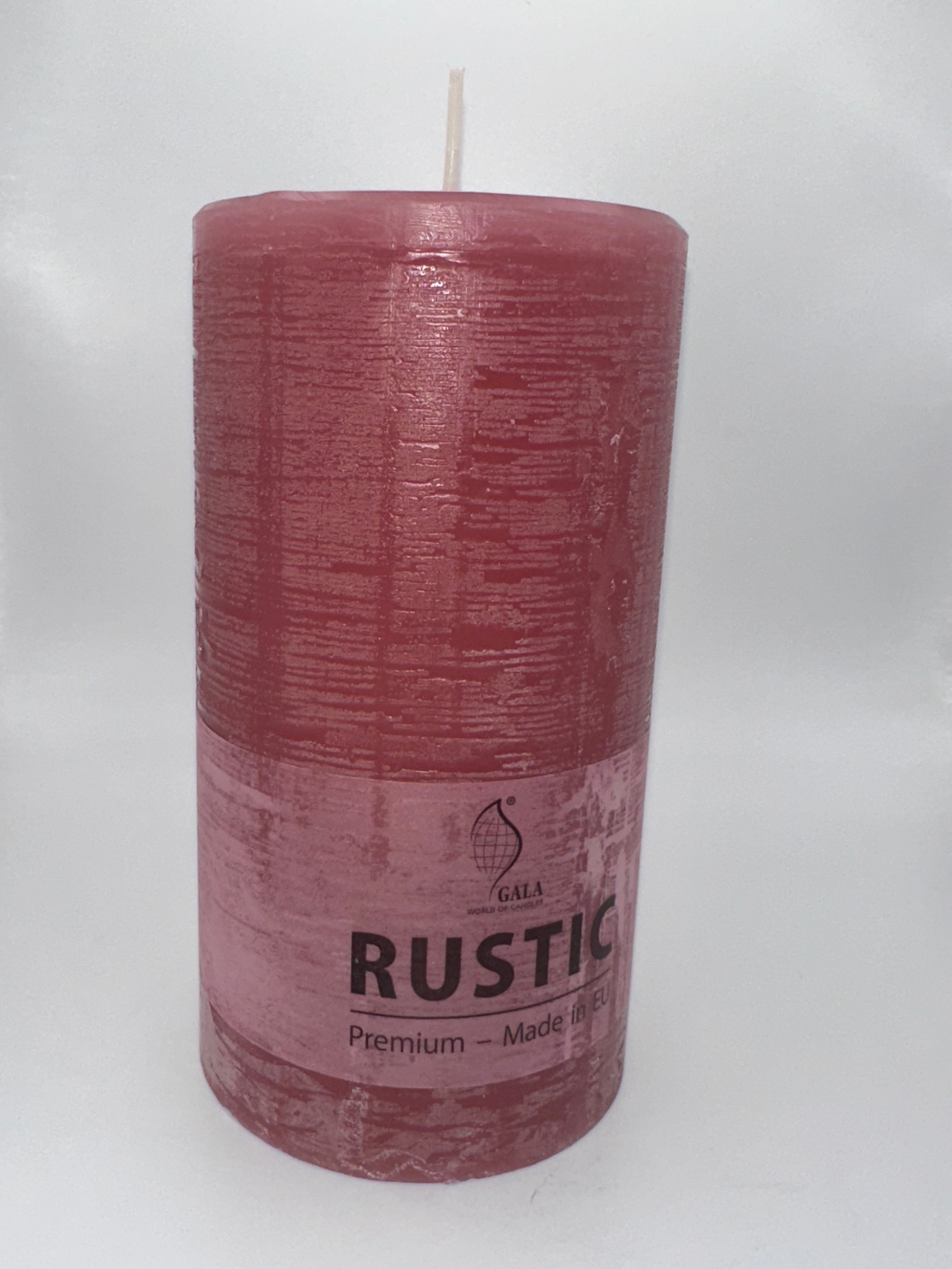 Stumpenkerze 6er Set Kerze beerenmus 8 x 15 cm