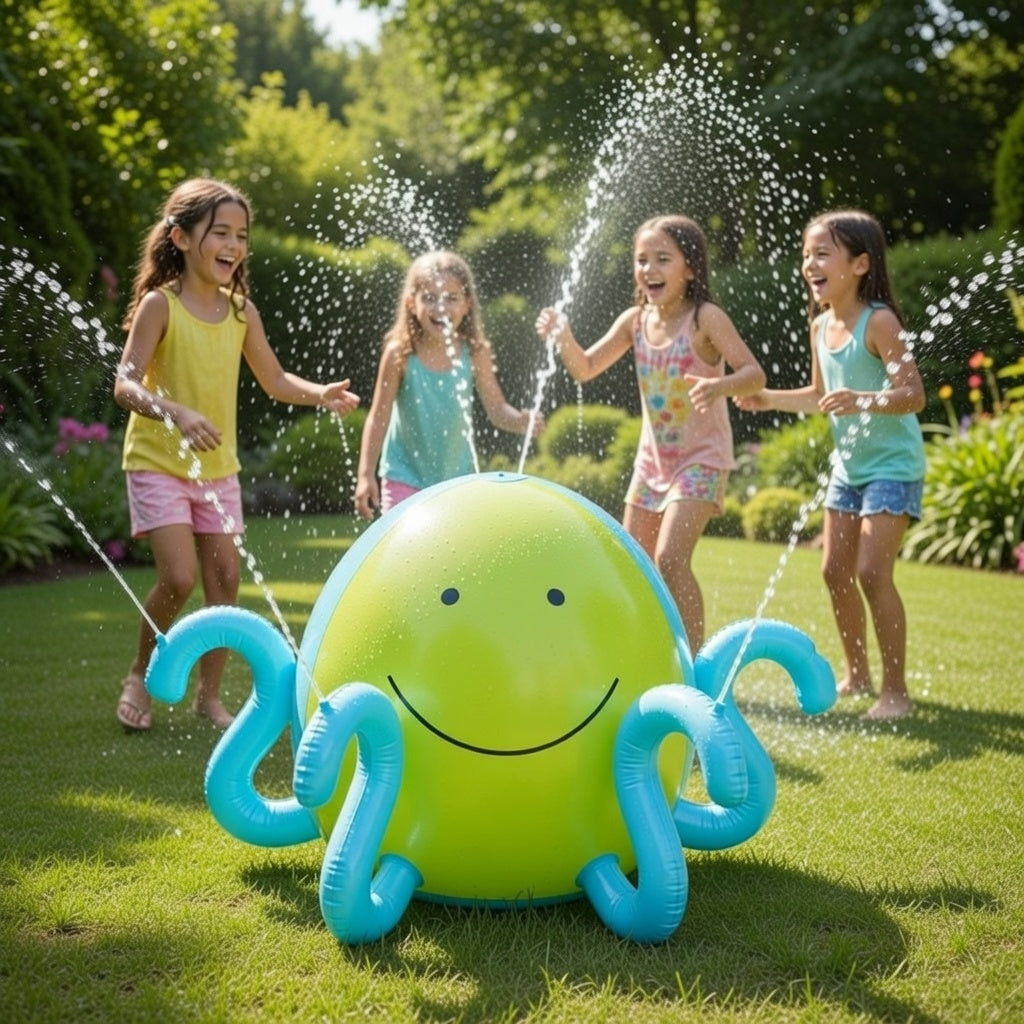 Wassersprayer von Knorr Toys 78 cm Oktopus Wasserspielzeug Sprinkler