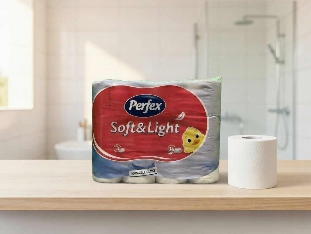 Toilettenpapier 3-lagig weiß aus Cellulose 24 Rollen Haushalt Vorrat