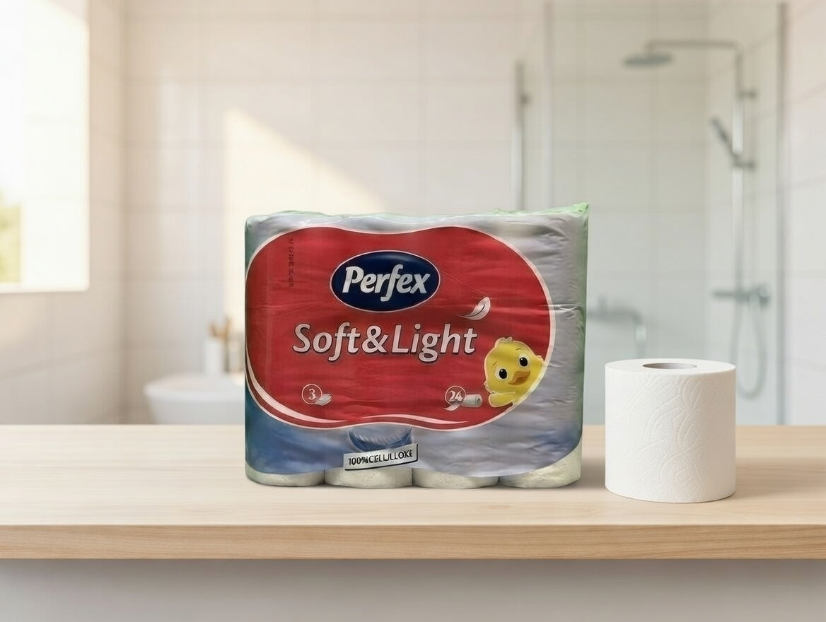 Toilettenpapier 3-lagig weiß aus Cellulose 24 Rollen Haushalt Vorrat