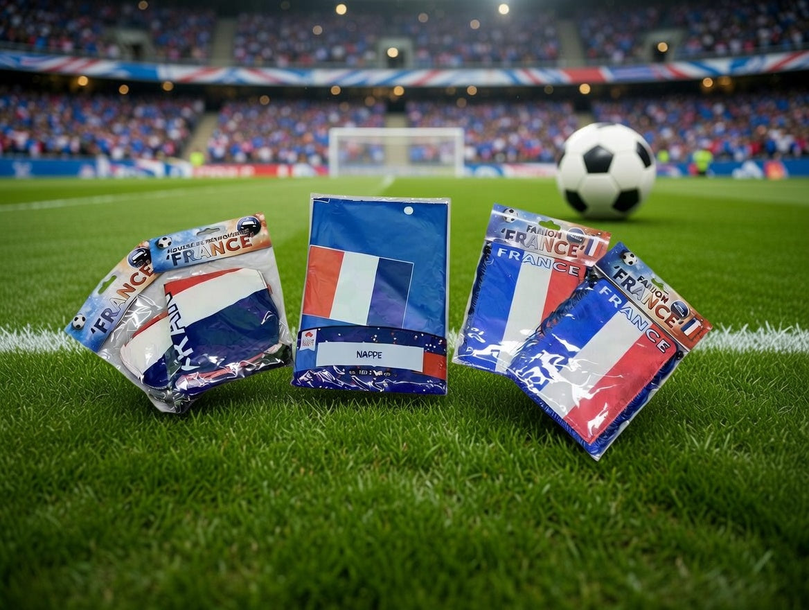Frankreich Fan Set Auto Spiegel Wimpel Tischdecke EM WM Fanartikel 2026