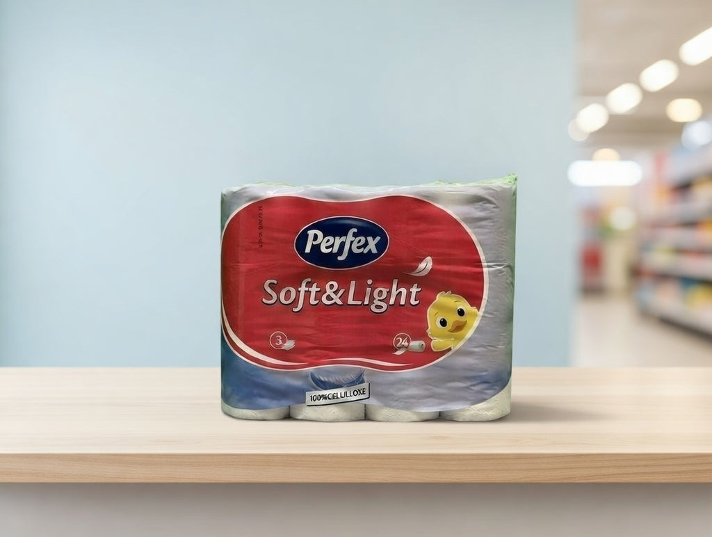 Toilettenpapier 3-lagig weiß aus Cellulose 24 Rollen Haushalt Vorrat
