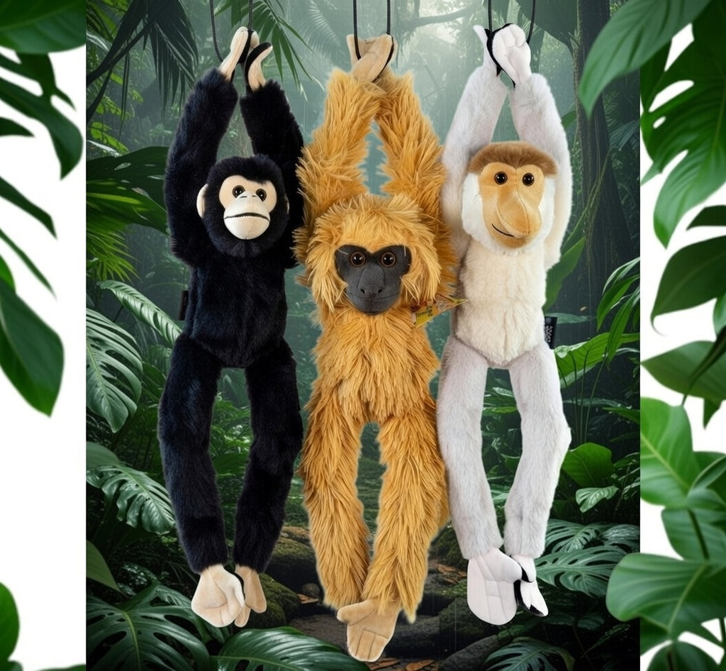 Affen Trio Kuscheltier Spielzeug