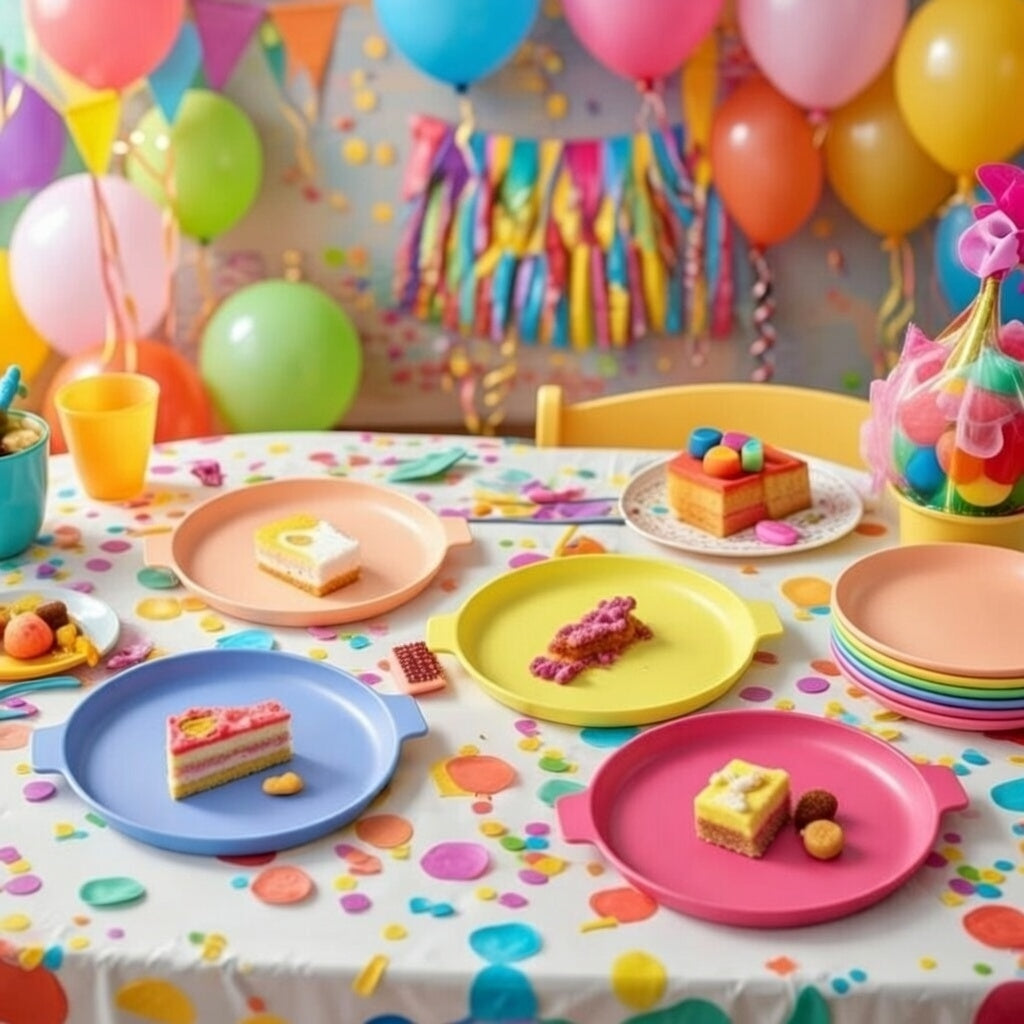 Nordlander Kinder Teller 4er Set 23,5 cm- Bunte Outdoor-Teller in 4 Farben