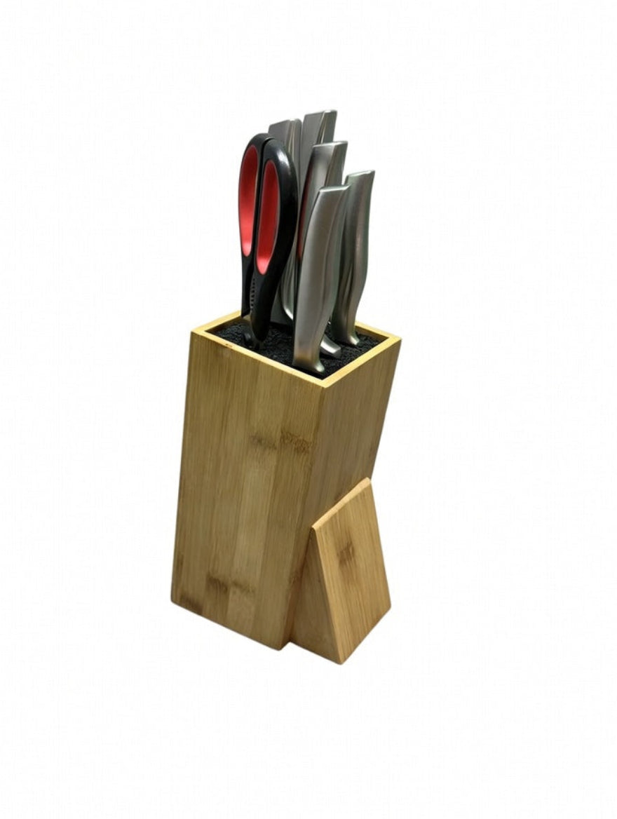 Schulte-Ufer Pro Series Messer Set 7 teilig mit Messerblock Bambus
