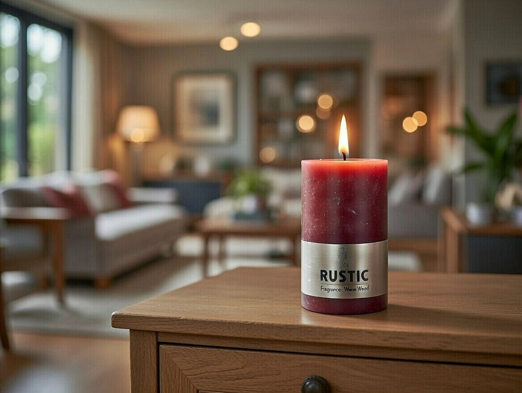 Stumpenkerze Kerze beerenmus 8 x 15 cm