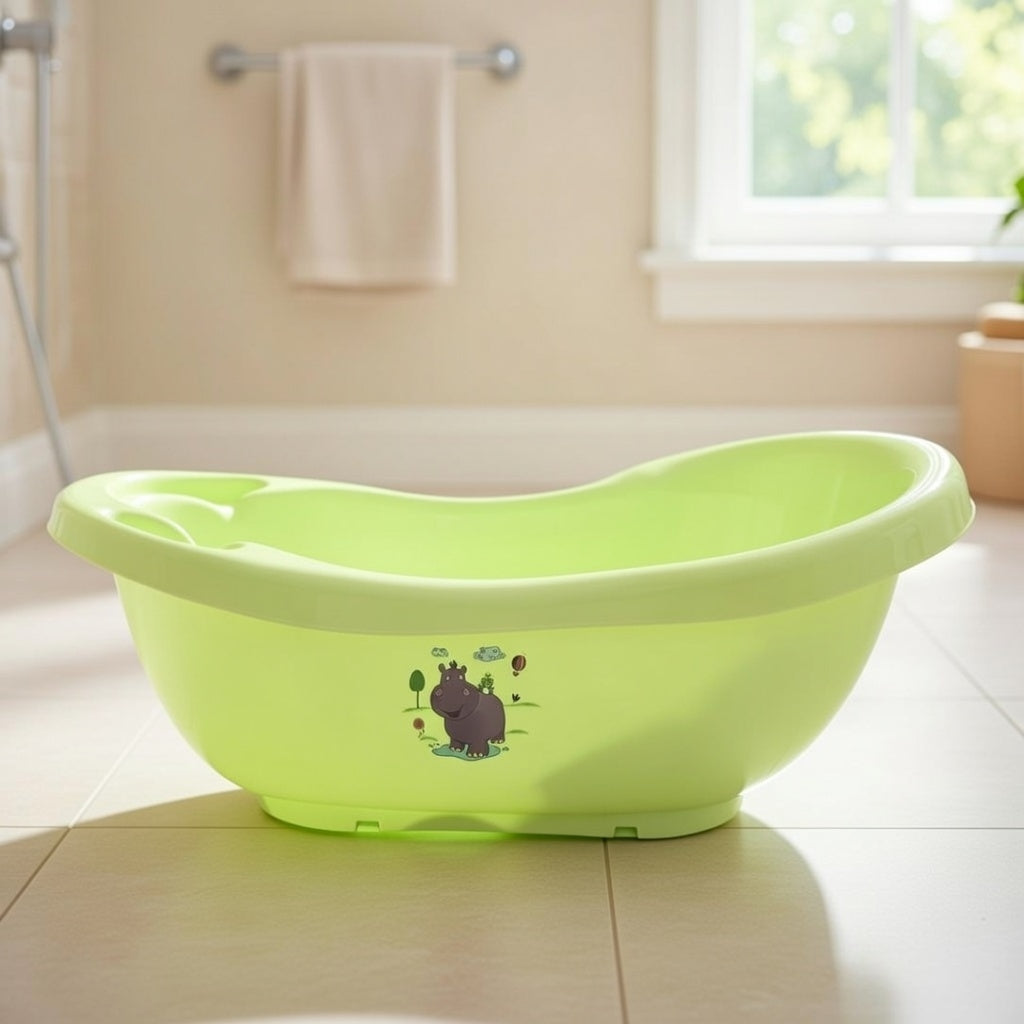 Babybadewanne Nilpferd grün 84 cm