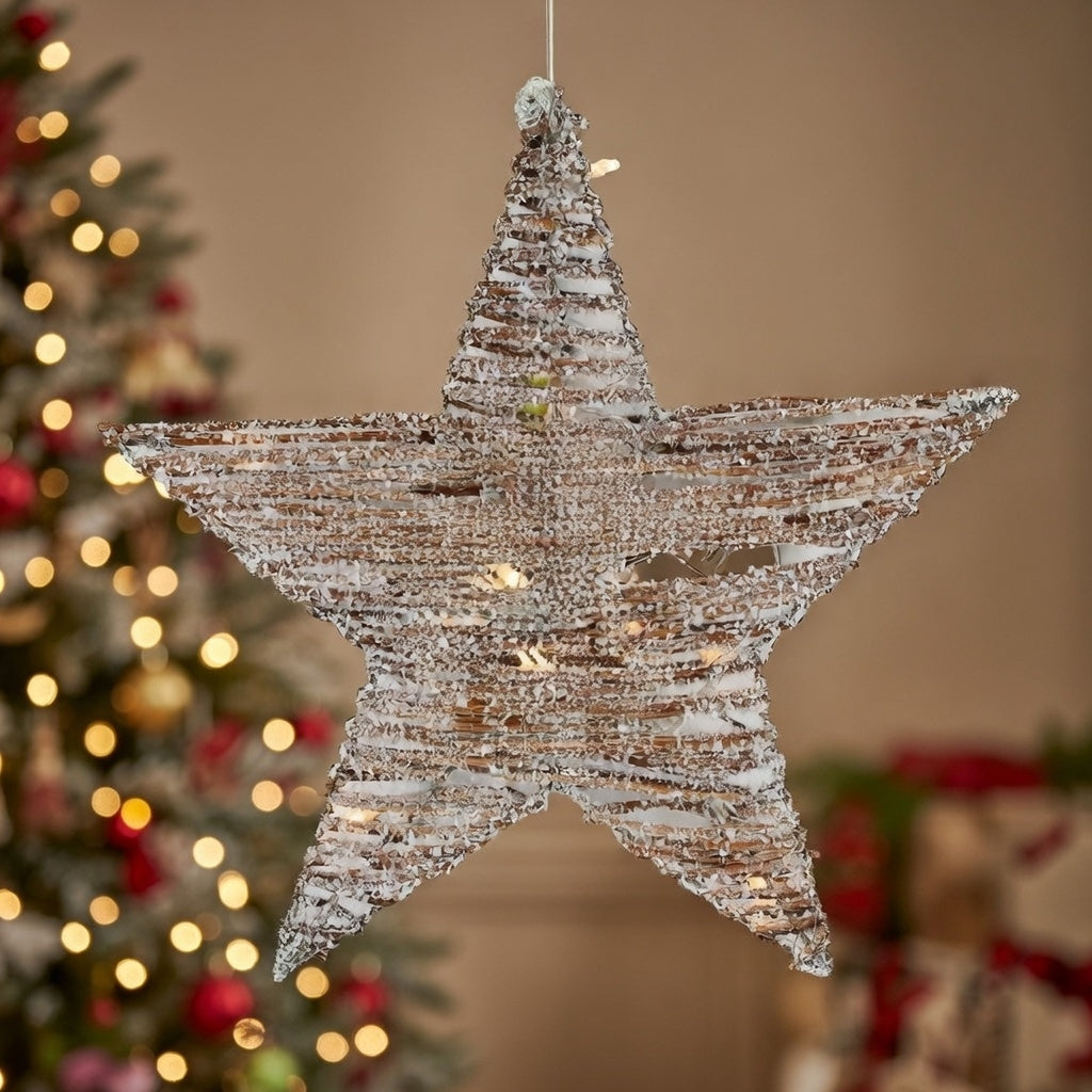 Countryfield LED Weihnachtsstern 40 cm warmweiß Innen Deko