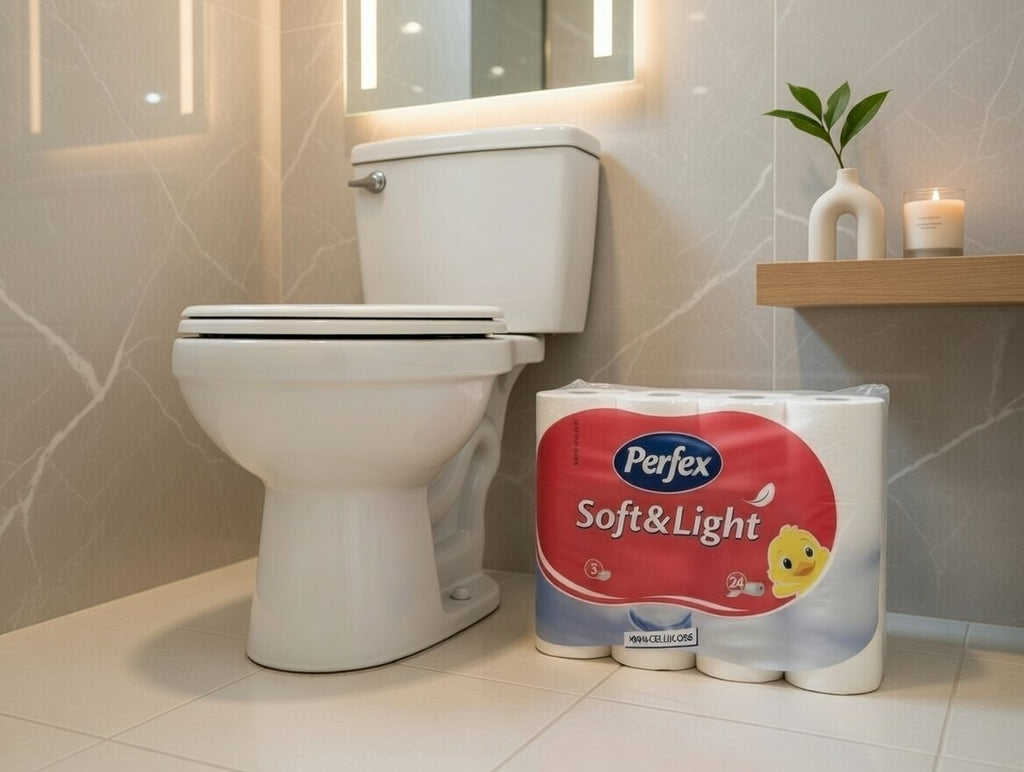Toilettenpapier 3-lagig weiß aus Cellulose 24 Rollen Haushalt Vorrat