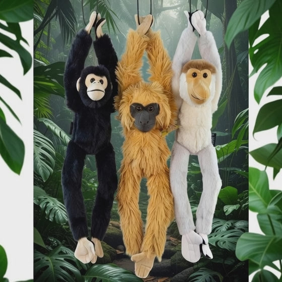Affen Trio Kuscheltier Spielzeug
