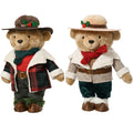 Deko Teddybär 2er Set 30 cm Weihnachten Winter oder Pyjama