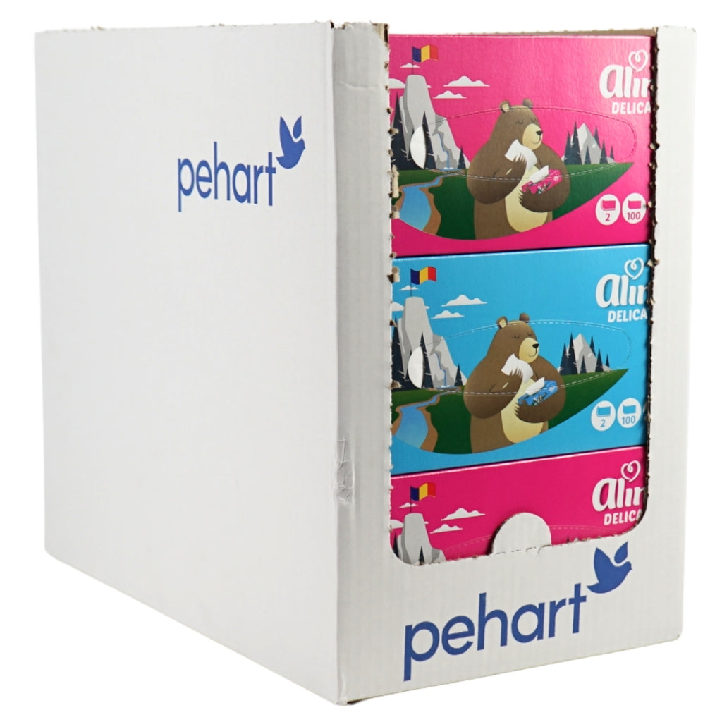 Taschentuchbox - 21 Boxen je 100 Tücher, 2-lagig