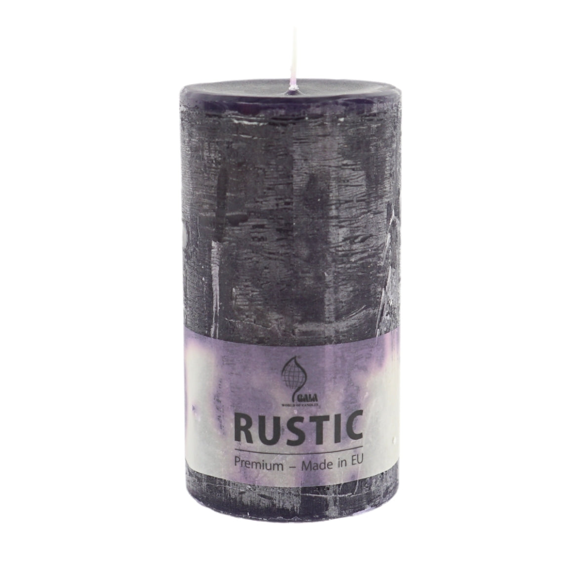 Stumpenkerze 6er Set Kerze tieflila 8 x 15 cm